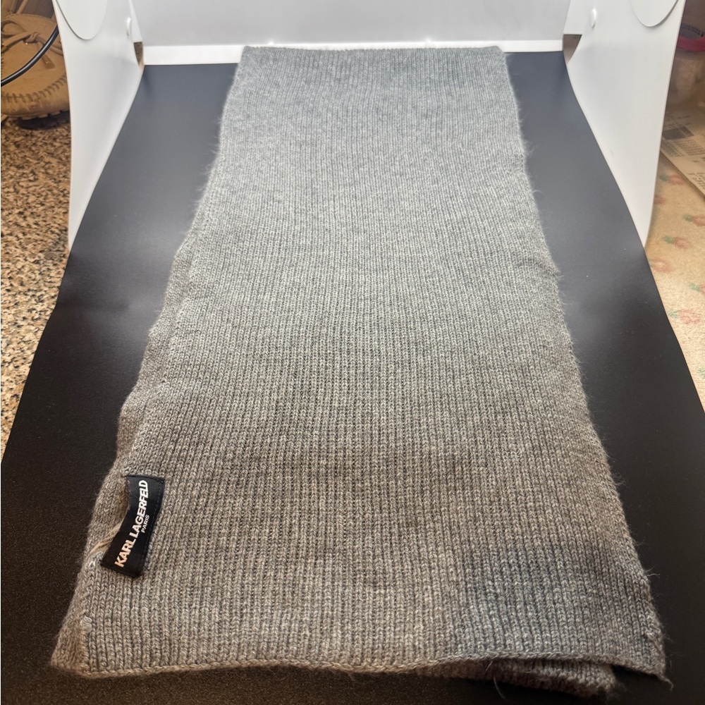Karl Lagerfeld Charcoal Knit Accessory